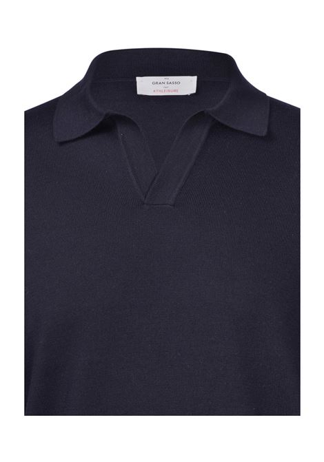 Polo Gran Sasso uomo 5718914813 blu skipper in maglia athleisure Gran sasso | Polo | 5718914813598